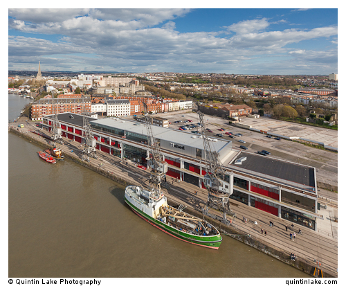 M Shed, a museum located on Prince's Wharf Bristol, England. The
