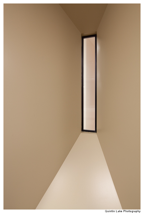 Interior view of meeting room windows