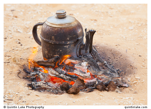 Bedouin Tea, served extra sweet. Western Desert, Egypt