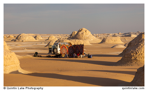 4X4 Camp amongst El-Khiyam "The Tents",  Sahara Beida (White Des