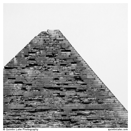 Apex of the Pyramid of Khafre, Giza Necropolis, Cairo, Egypt