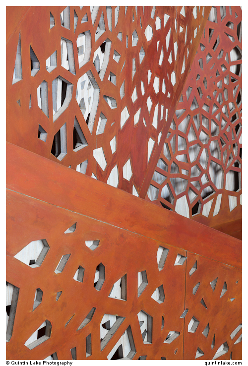 Copper staircase, Villa Mallorca. Arup