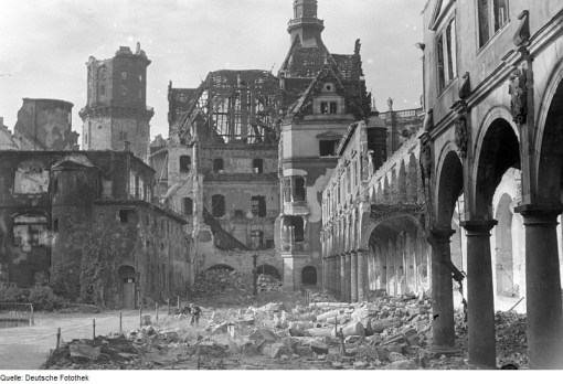 Stallhof destroyed after 1945 bombing