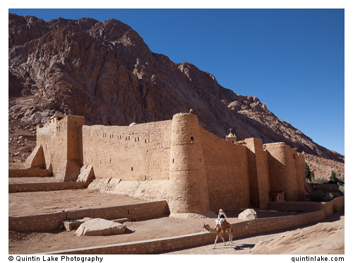 Mighty granite walls protect the monastery