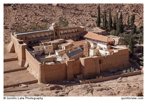 The monastery contains the Katholikon, various chapels, a amosque , library and cells for the monks.
