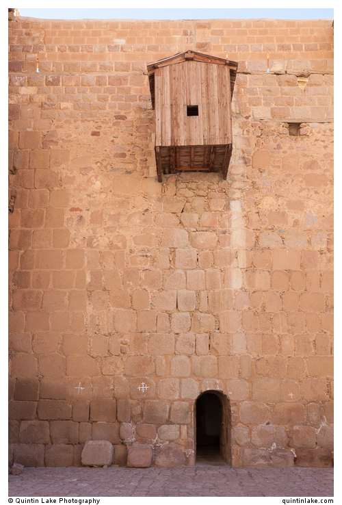 Lift structure and modern entrance.