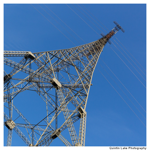 Aust Severn Powerline Crossing. West Pylon