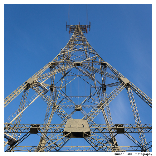 Aust Severn Powerline Crossing. West Pylon