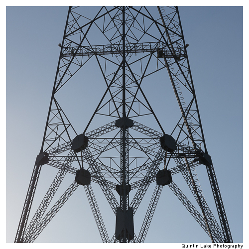 Aust Severn Powerline Crossing. West Pylon