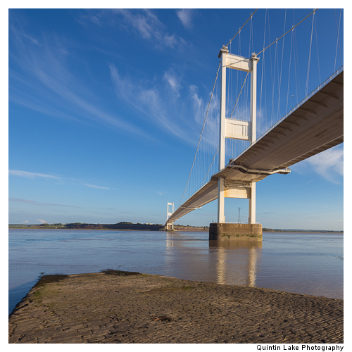Severn Suspension Bridge  connecting England and Wales. Built 19