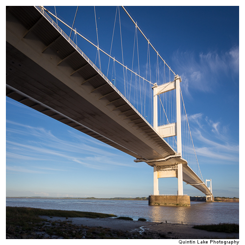 Severn Suspension Bridge  connecting England and Wales. Built 19