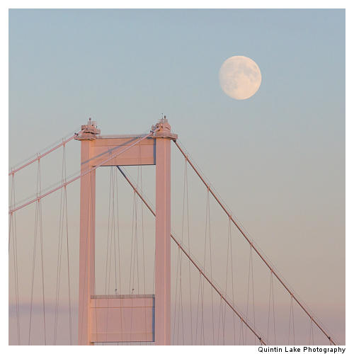 Severn Suspension Bridge  connecting England and Wales. Built 19