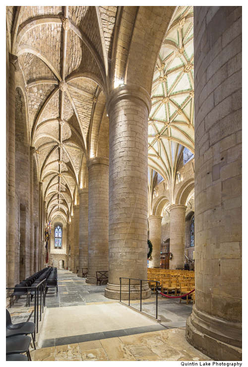 North aisle looking west