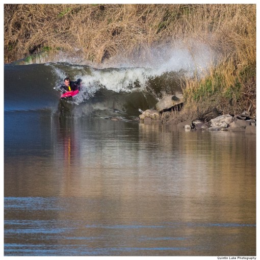 Five Star Severn Bore viewed from Minsterworth, Gloucestershire