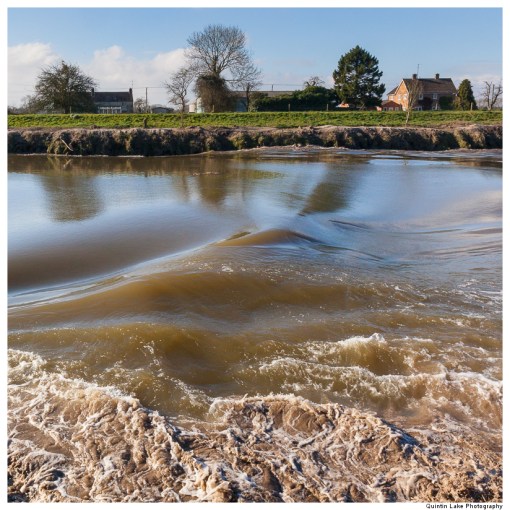 Five Star Severn Bore viewed from Minsterworth, Gloucestershire