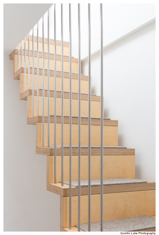 Hanging Stairs. 65 Hillgate Place, London. James Wyman Architects