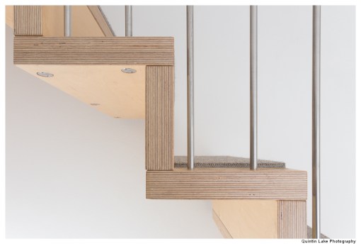 Hanging Stairs. 65 Hillgate Place, London. James Wyman Architects