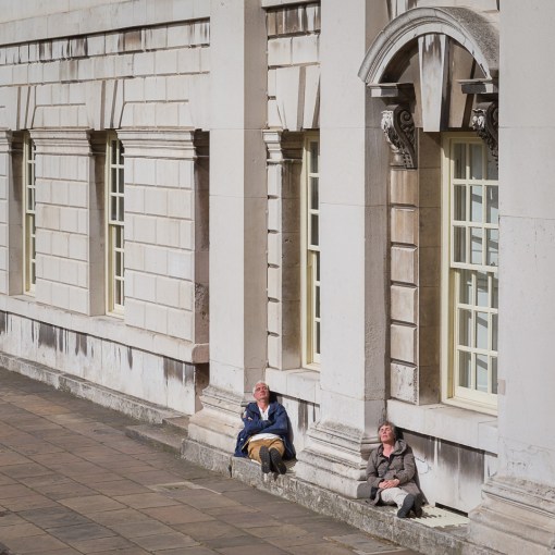 Resting at the Old Royal Naval College, Greenwich