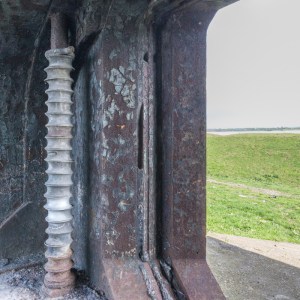 Embrasure at Shornemead Fort.