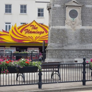 The Flamingo Amusement Arcade and clock tower, Margate.