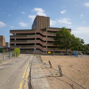 Multi-storey car park Dover. 10,056 buildings were bombed and shelled in Dover during WW2.