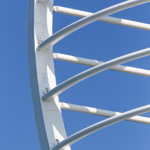 Emirates Spinnaker Tower, detail, Portsmouth, Hampshire.