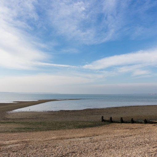 The Solent from Hill Head, Hampshire.