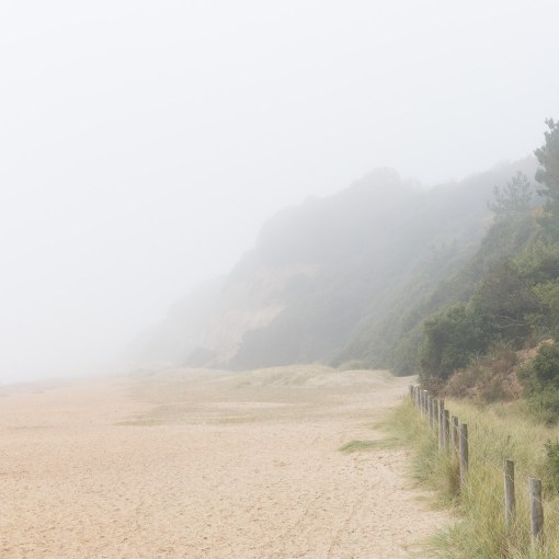 Fog at Highcliffe, Dorset.
