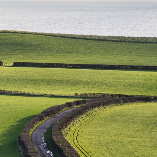 New Barn Road from Linton Hill, Dorset.