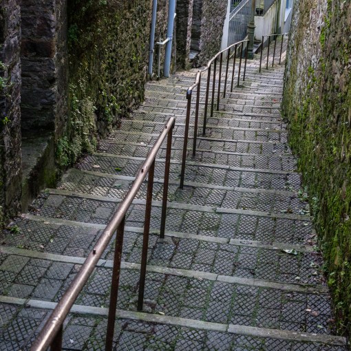 Stepped alley, Dartmouth, Devon.