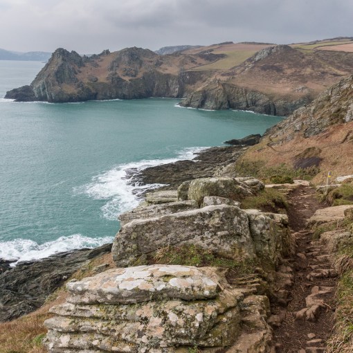 South West Coast Path to Gammon Head, Devon.