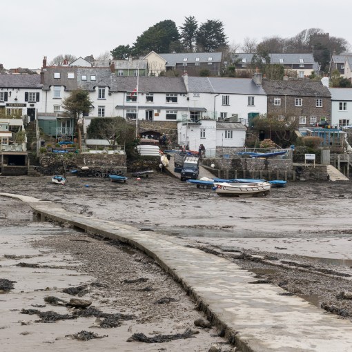 Tidal footpath across Newton Creek, Devon.