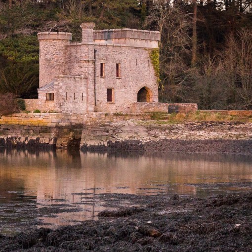 Radford Castle a 19th-century folly, Plymouth, Devon.