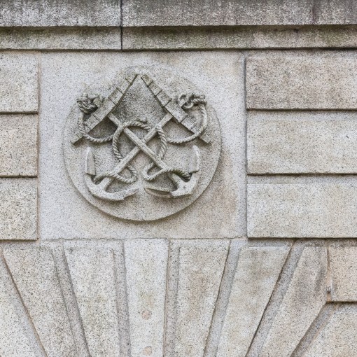 Gateway detail, Royal William Victualling Yard, Plymouth, Devon.