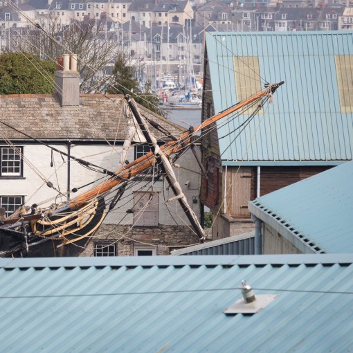 Tall Ship, Mashfords Shipyard, Cremyll, Cornwall.