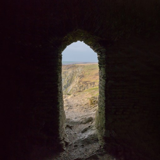 St Michael’s Chapel entrance, Rame Head, Cornwall.