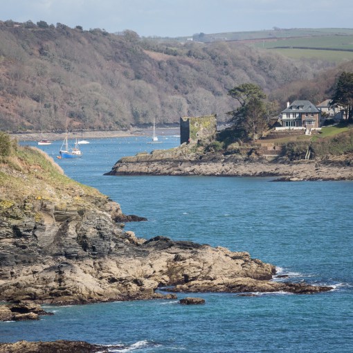 St Catherine’s Point &amp; Polruan Blockhouse, Cornwall.