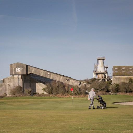 Carlyon Bay Golf Club &amp; China Clay Dries, St Austell, Cornwall.