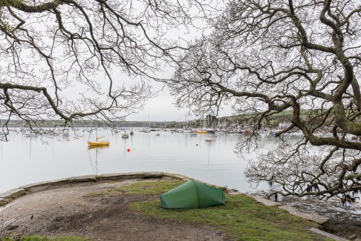Camp, Greenwood Quay, Cornwall.