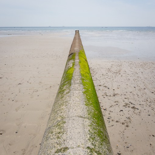 Outfall, Penzance Promenade Beach, Cornwall.