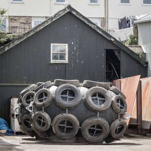 Yokohama fender, Penzance, Cornwall.