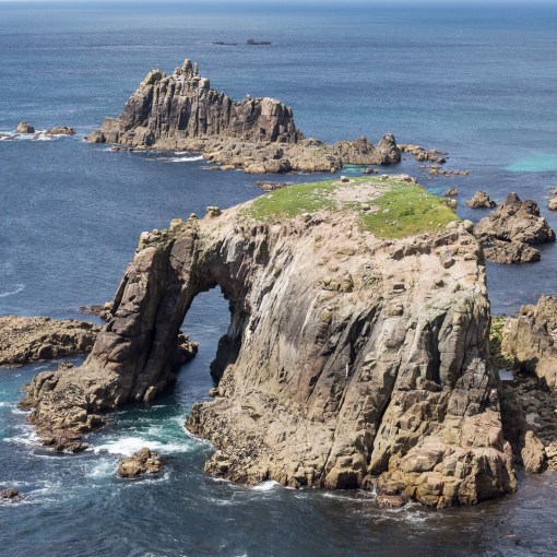 Enys Dodnan &amp; Armed Knight, Cornwall.