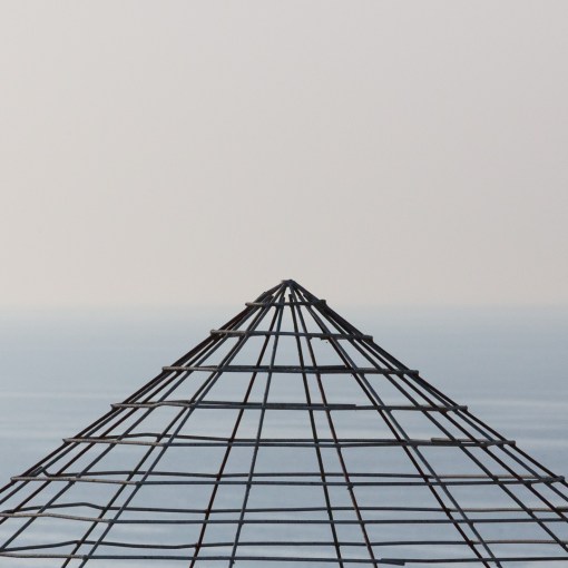 Mine shaft cover, Cligga Head, Cornwall.