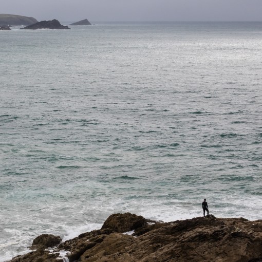 Cribber Rocks (After Caspar David Friedrich), Newquay, Cornwall.