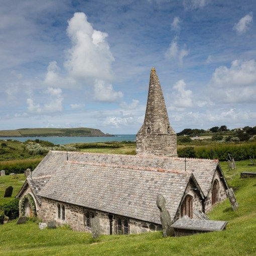 St Enodoc’s Church, resting place of John Betjeman, Trebetherick, Cornwall.