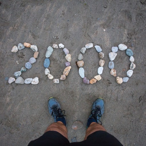 2000 Km walked since London, Port Gaverne, Cornwall.