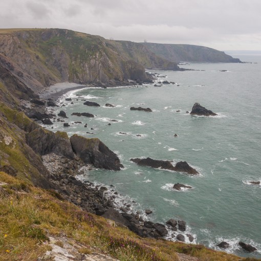 Lower Sharpnose Point from Higher Sharpnose Point, Cornwall.