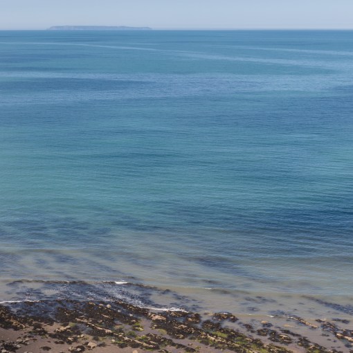 Curtain sea below Lundy, Devon.