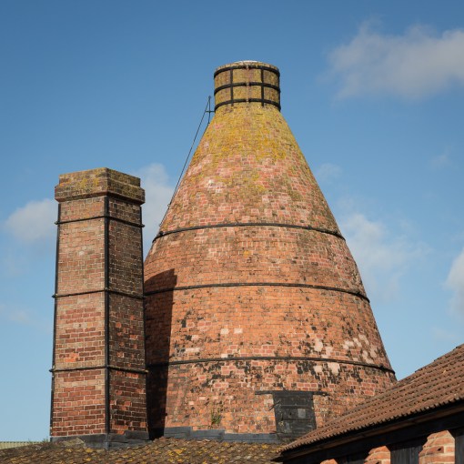 Pinnacle kiln, Somerset Brick and Tile Museum. Remnant of a vast C19 industry supplying ornamental bricks, terracotta architectural ornaments and many variations of the pantile, known as Bridgwater tiles, which were exported, often as ballast, all over the world. Bridgwater, Somerset.