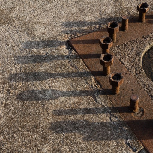 WW2 six inch ex-naval gun mounting, Brean Down Fort, Somerset.